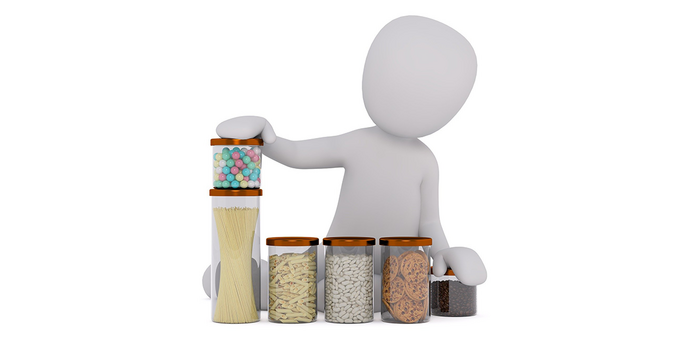 Figure stacking food containers